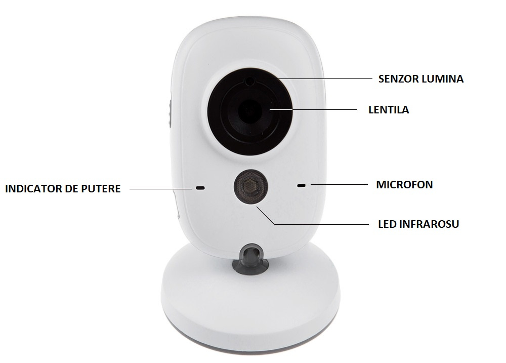 Baby Monitor VB603 Audio – Video, Wireless, Ecran 3.2 Inch LCD, Night Vision, Senzor Temperatura, Talk-back, Cantece de Leagan [13]