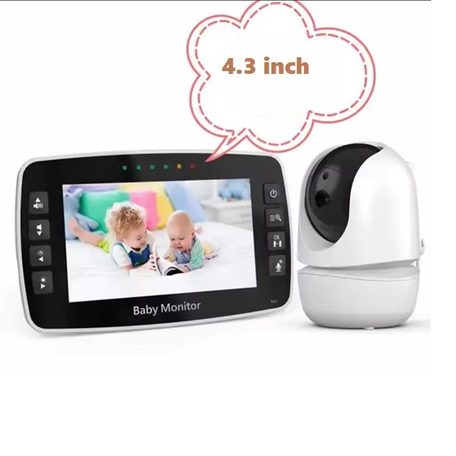 Baby Monitor Audio SM43A – Video, Wireless, Ecran 4.3 Inch LCD, Night Vision, Senzor Temperatura, Talk-back, Cantece de Leagan [2]