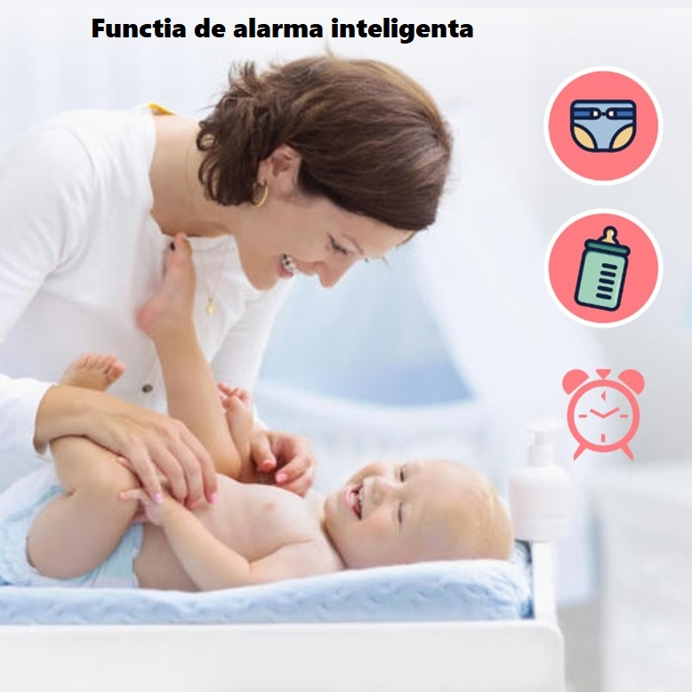 Baby Monitor Audio SM43A – Video, Wireless, Ecran 4.3 Inch LCD, Night Vision, Senzor Temperatura, Talk-back, Cantece de Leagan [9]