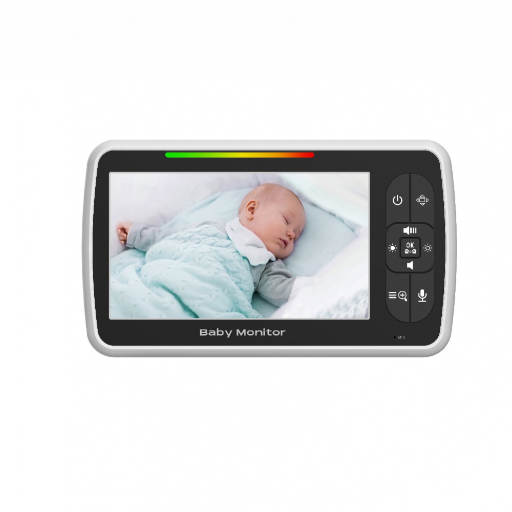 Baby Monitor SM650- Sistem de Monitorizare Video si Audio Pentru Bebelusi, Ecran HD 5 inch LCD, Rotire 355°, Mod Nocturn, VOX, Rotire Orizontala/Verticala, Temperatura, Cantece de Leagan [3]