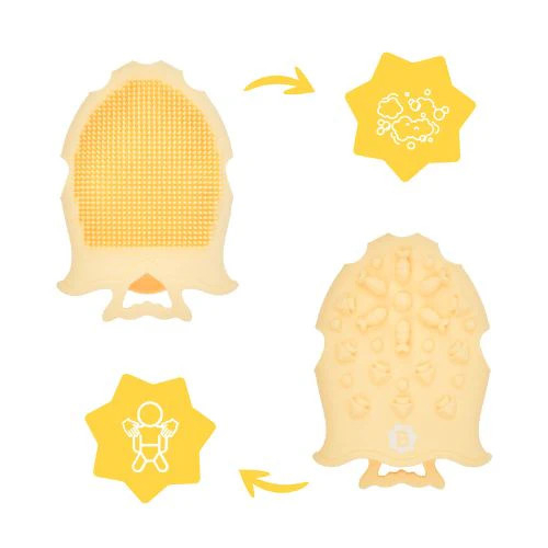 Badabulle - Perie de masaj din silicon pentru scalpul bebelusului [6]