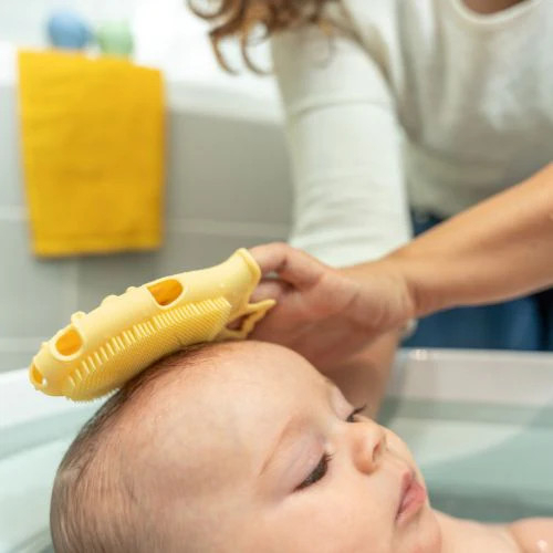 Badabulle - Perie de masaj din silicon pentru scalpul bebelusului [4]