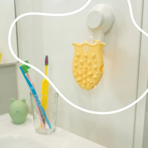 Badabulle - Perie de masaj din silicon pentru scalpul bebelusului [8]