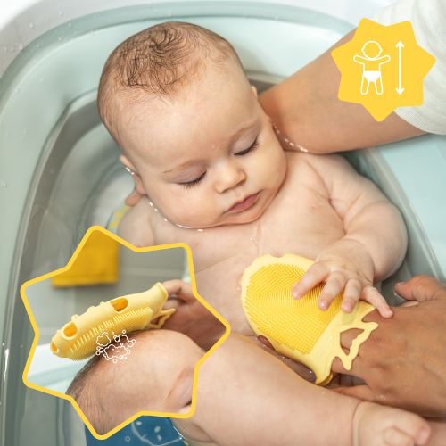 Badabulle - Perie de masaj din silicon pentru scalpul bebelusului [5]