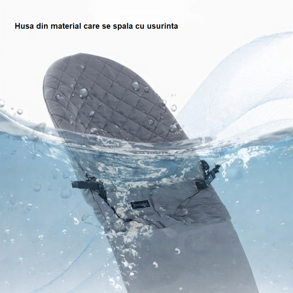 Balansoar ergonomic pentru bebeluși cu balansare natural, 4 pozitii, centura in 3 puncte [8]