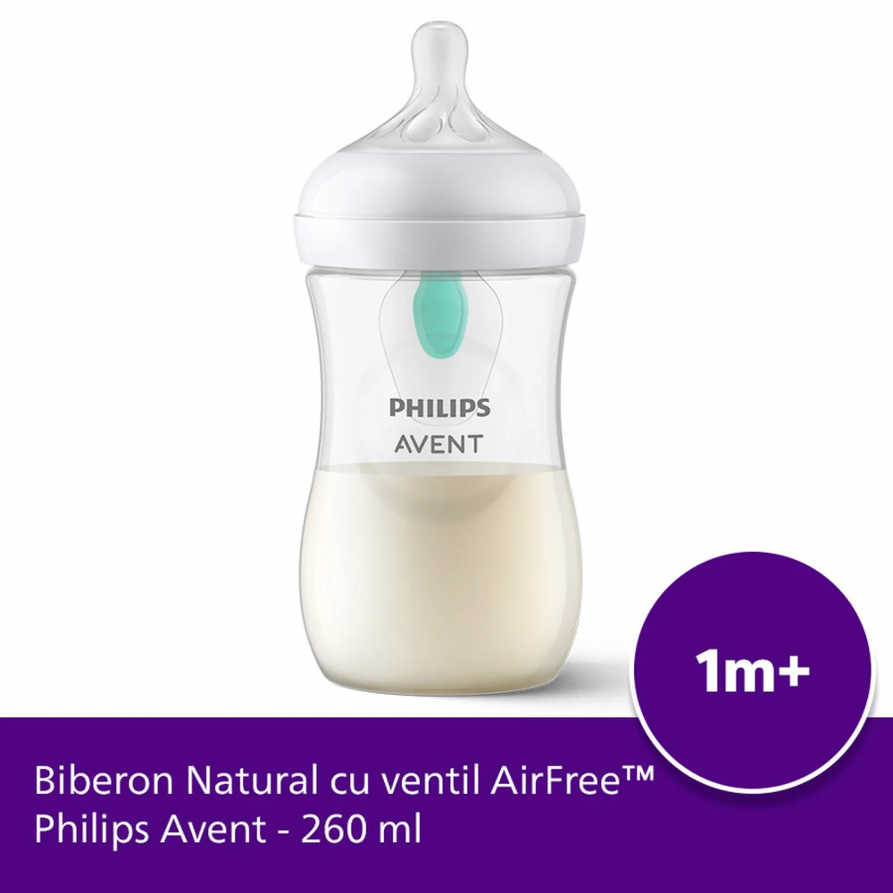 Biberon anticolici Natural Response, 1 luna+, 260 ml, SCY673/01, Philips Avent [2]