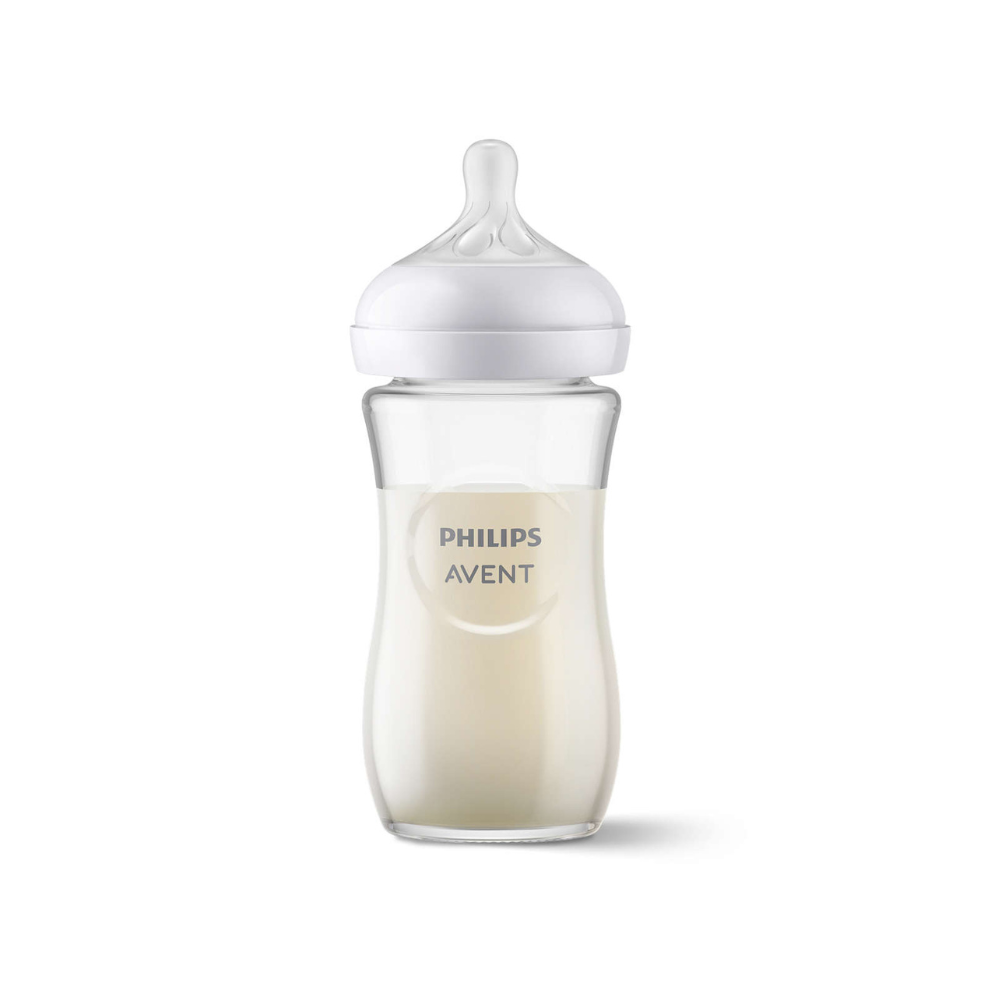 Biberon din sticla Philips Avent Natural Response, 1 luna +, 240 ml, SCY933/01, Philips [4]