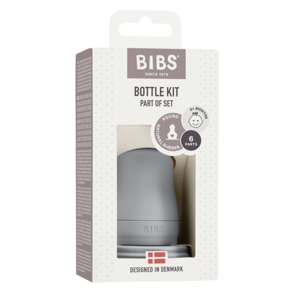 BIBS - Kit pentru set complet biberon din sticla anticolici, Cloud [2]