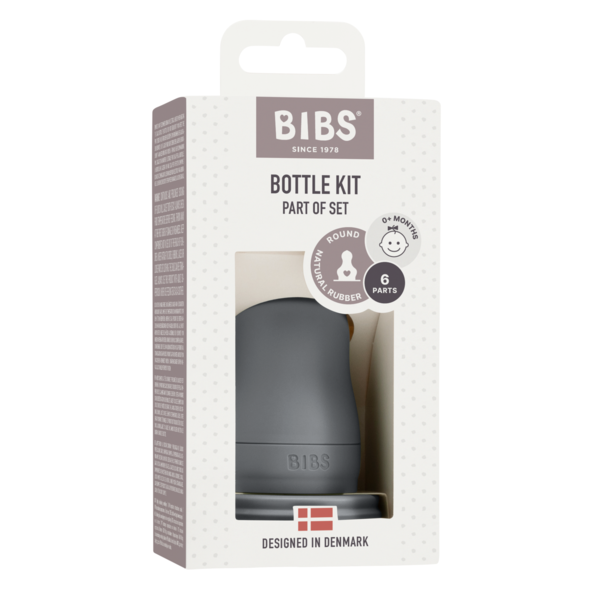 BIBS - Kit pentru set complet biberon din sticla anticolici, Iron [2]