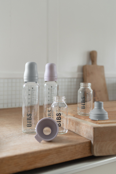 BIBS - Kit pentru set complet biberon din sticla anticolici, Sage [3]
