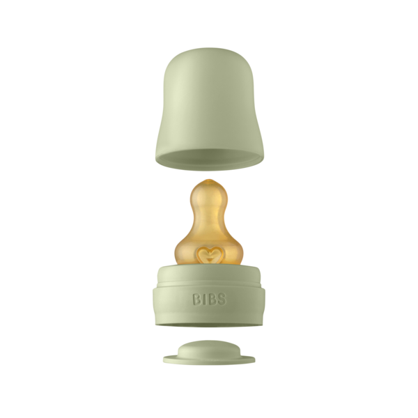 BIBS - Kit pentru set complet biberon din sticla anticolici, Sage [1]