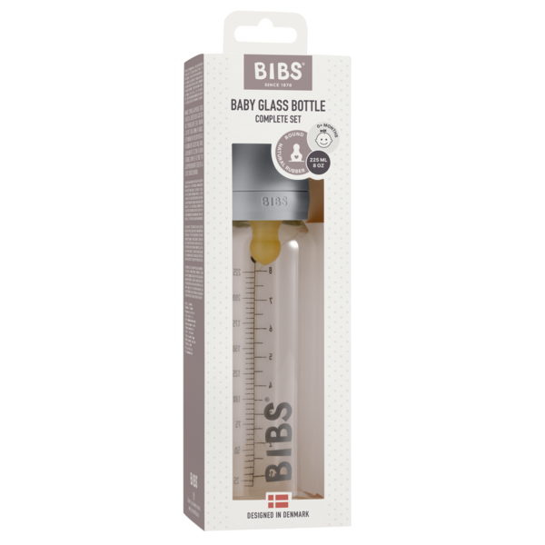 BIBS - Set complet biberon din sticla anticolici, 225 ml, Cloud [2]