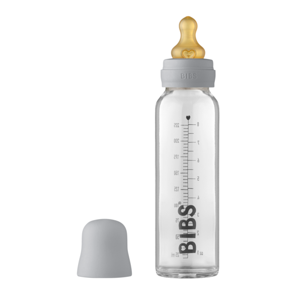 BIBS - Set complet biberon din sticla anticolici, 225 ml, Cloud [1]