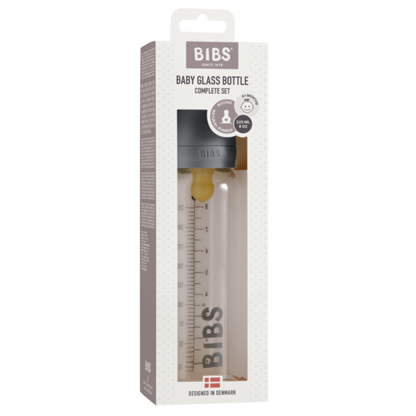 BIBS - Set complet biberon din sticla anticolici, 225 ml, Iron [2]