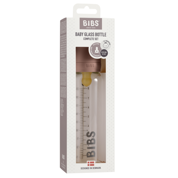 BIBS - Set complet biberon din sticla anticolici, 225 ml, Woodchuck [2]