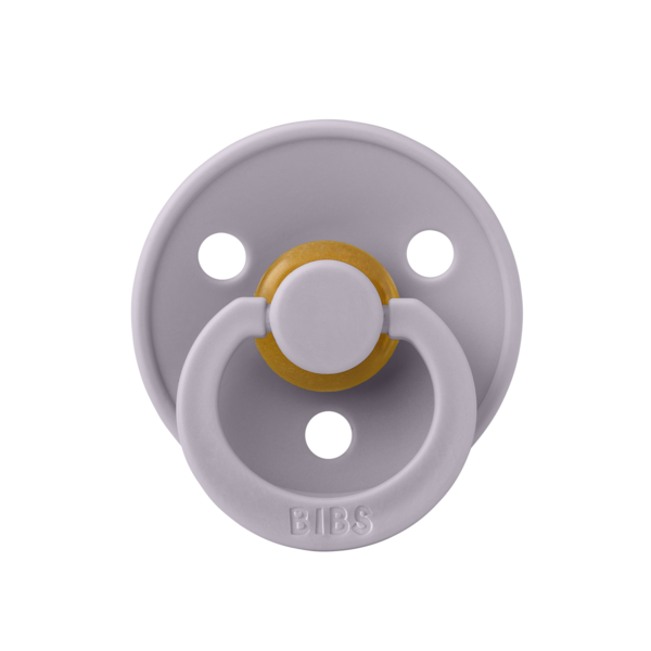 BIBS - Suzeta Colour Latex, tetina anatomica, 0 luni +-Fossil Grey [1]