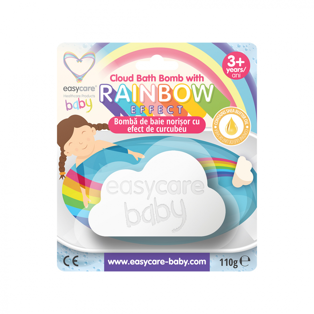 Bomba de baie norisor cu efect de curcubeu 110g EASYCARE BABY [1]