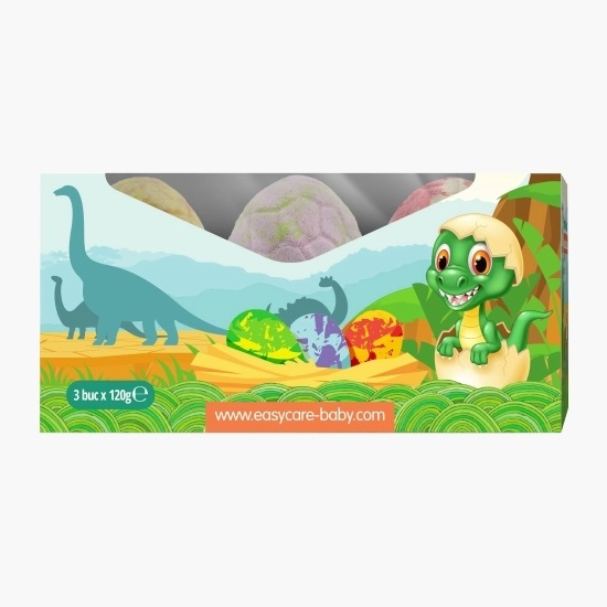 Bombe de baie EASYCARE BABY ou de dinozaur cu suprize, parfum fructe 3buc [1]