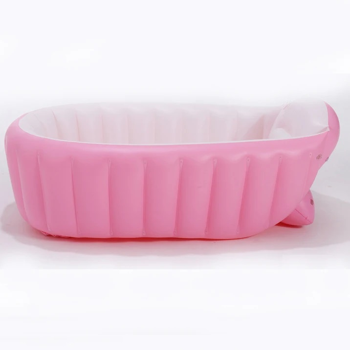 Cadita Gonflabila pentru Bebelusi - Portabila, Sigura si Ultra Confortabila, Roz [3]