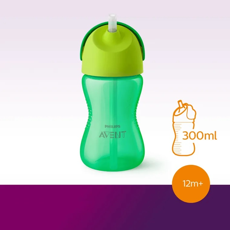 Cana cu pai, +12 luni, 300 ml, Verde, SCF798/01, Philips Avent [2]