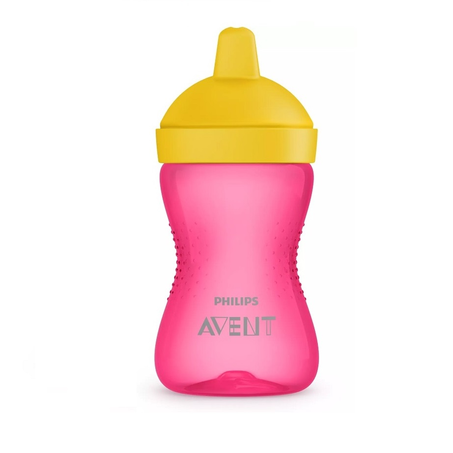 Cana cu tetina de formare dura, +18 luni, 300 ml, Roz, SCF804/04, Philips Avent [1]