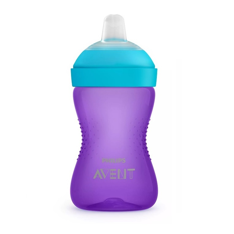 Cana cu tetina de formare moale, +9 luni, 300 ml, Mov, SCF802/02, Philips Avent [1]