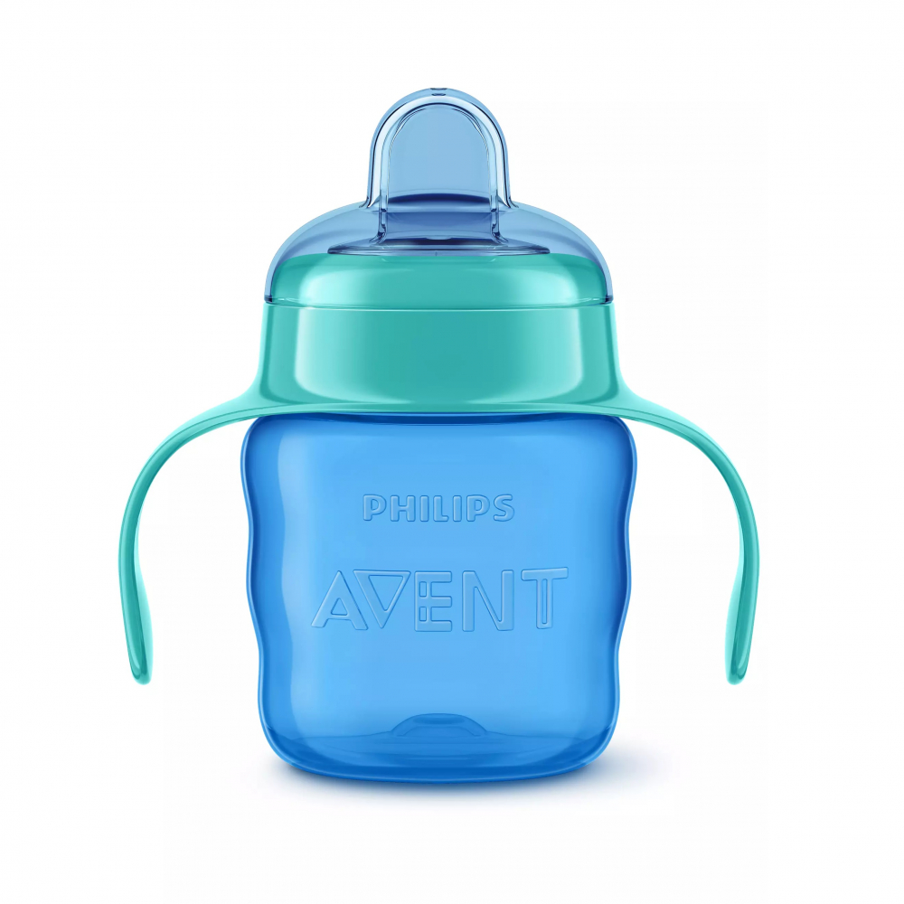 Cana cu tetina de formare si manere, 200 ml, SCF551/05, Albastru, Philips Avent [3]