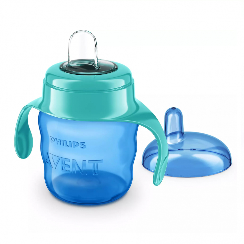 Cana cu tetina de formare si manere, 200 ml, SCF551/05, Albastru, Philips Avent [2]