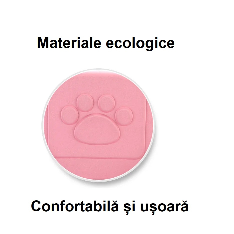 Cusca pliabila pentru pisici si caini de talie mica - portabila, aerisita si usor de transportat, Roz [3]