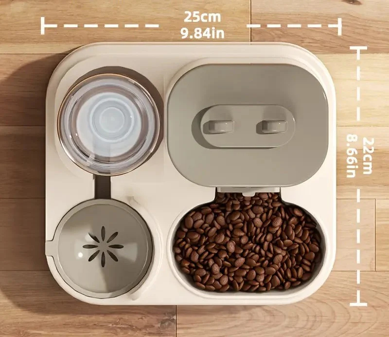 Dispenser 2-in-1 automat pentru hrana si apa - realimentare automata, pisici si caini [5]