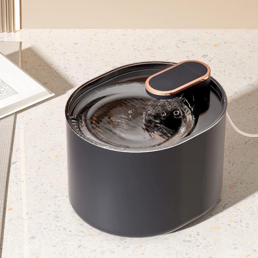 Fantana de apa pentru pisici si caini - pompa silentioasa, filtru carbon, capacitate 3 L, USB, Negru [12]