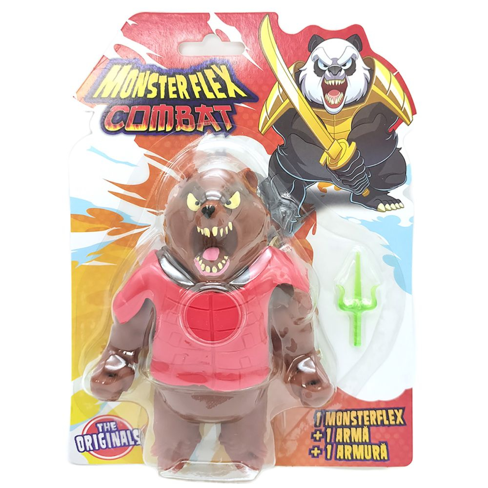 Figurina Monster Flex Combat, Monstrulet care se intinde, Warrior Bear [1]