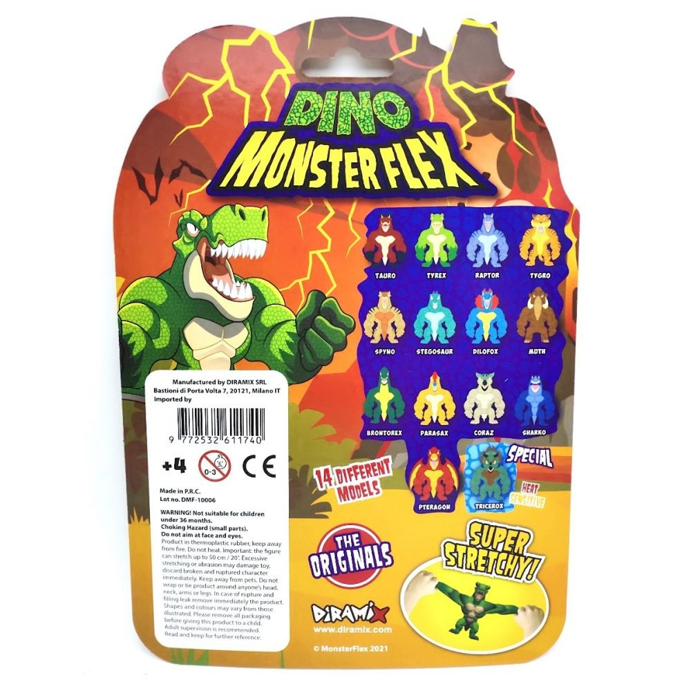 Figurina Monster Flex Dino, Monstrulet care se intinde, Muth [3]