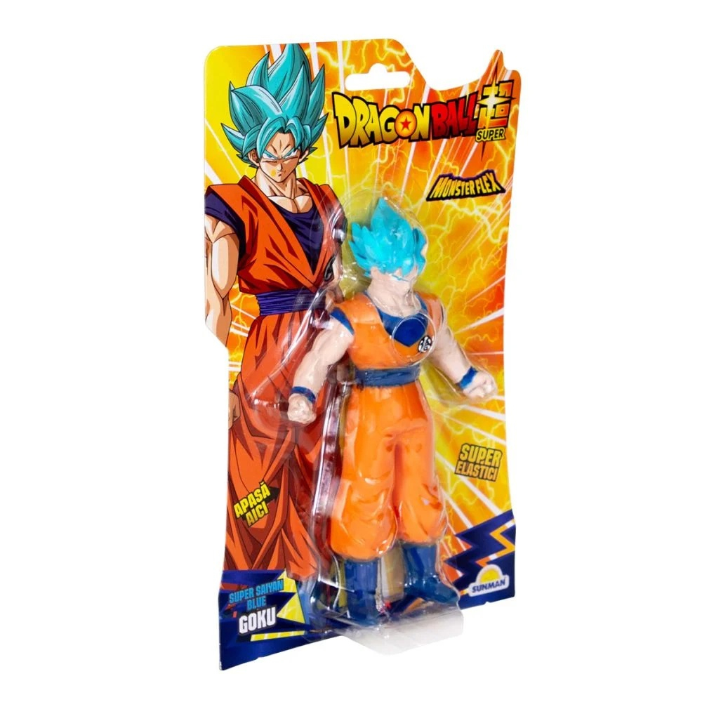Figurina Monster Flex Dragon Ball Z, Super flexibil, Super Sayan Blue Goku [4]