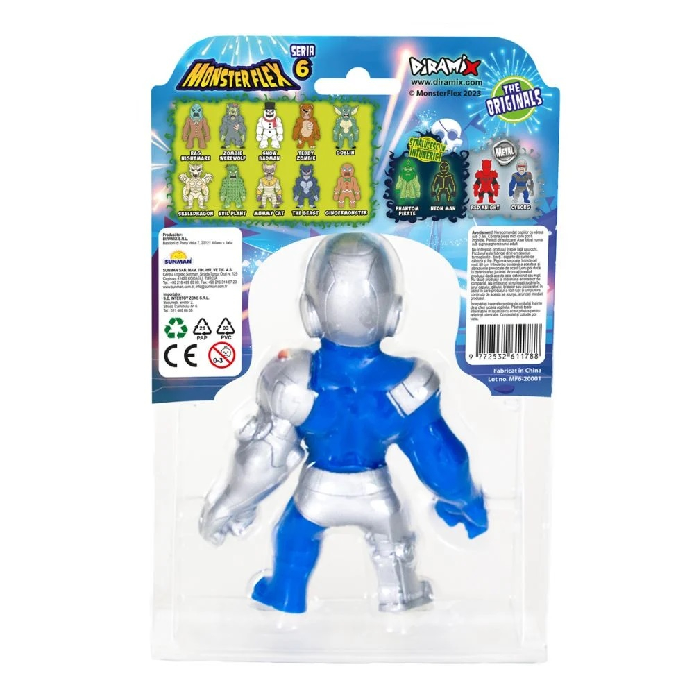Figurina Monster Flex, Monstrulet care se intinde, S6, Cyborg [5]