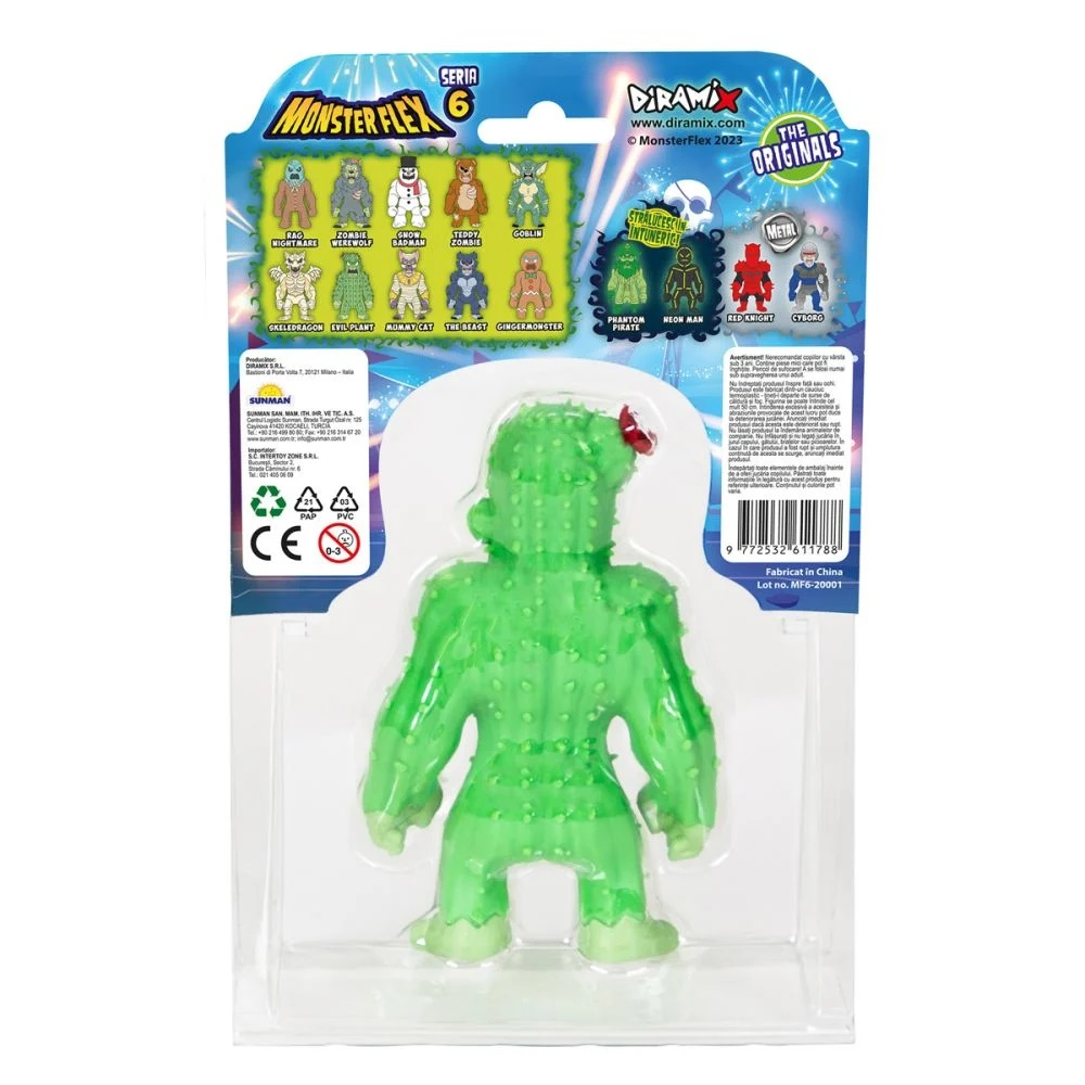 Figurina Monster Flex, Monstrulet care se intinde, S6, Evil Plant [5]