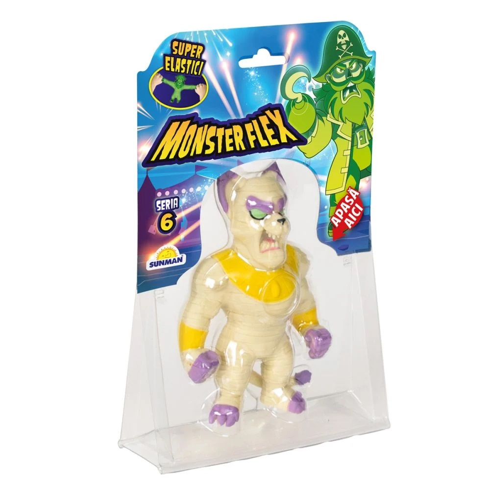 Figurina Monster Flex, Monstrulet care se intinde, S6, Mummy Cat [5]