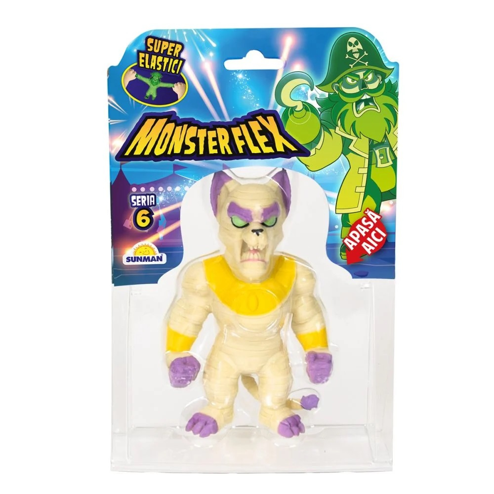 Figurina Monster Flex, Monstrulet care se intinde, S6, Mummy Cat [1]