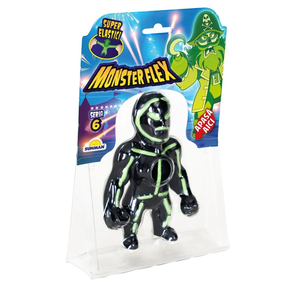 Figurina Monster Flex, Monstrulet care se intinde, S6, Neon Man [5]