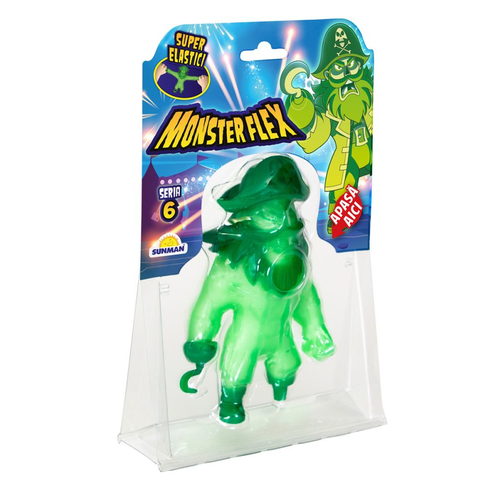 Figurina Monster Flex, Monstrulet care se intinde, S6, Phantom Pirate [5]
