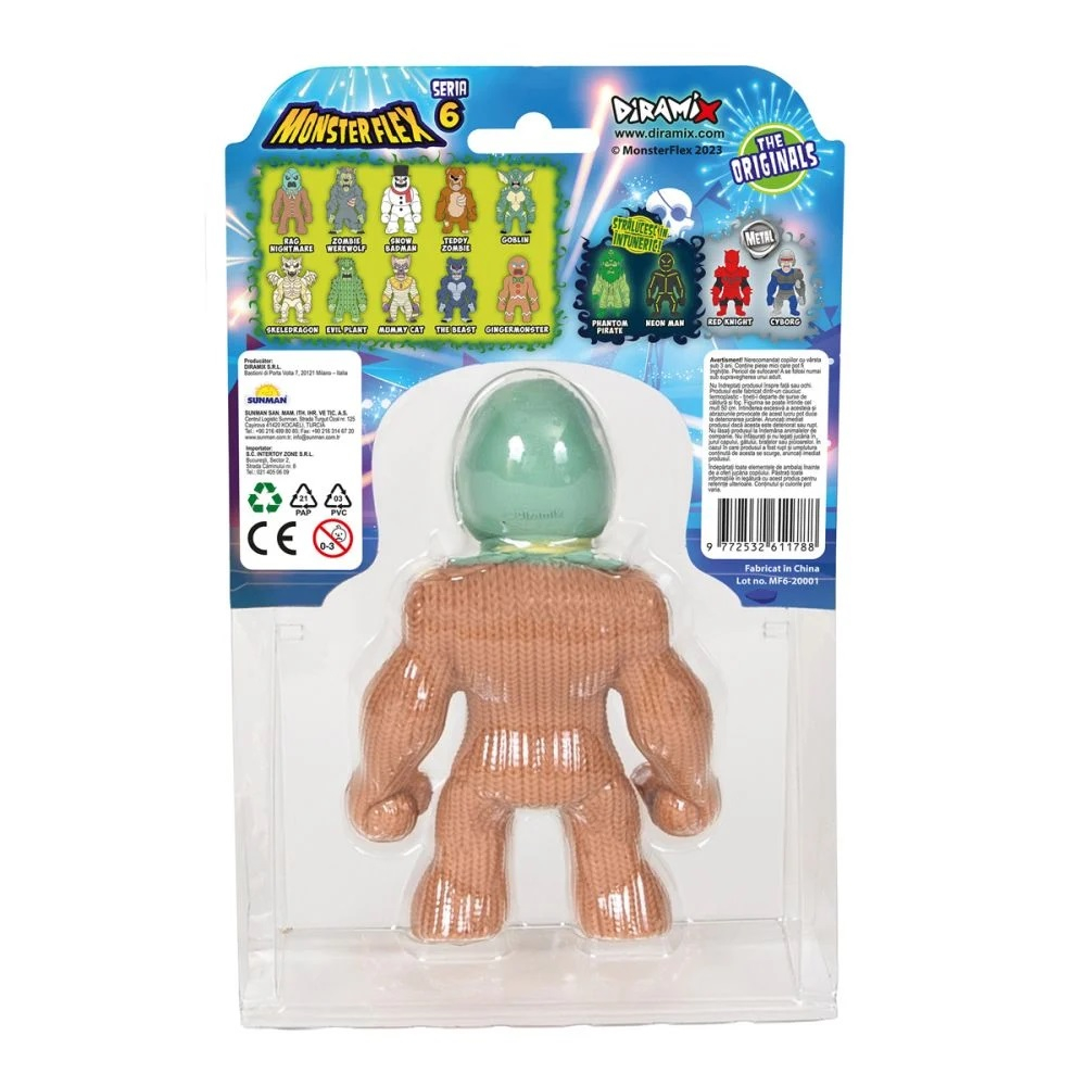 Figurina Monster Flex, Monstrulet care se intinde, S6, Rag Nightmare [5]