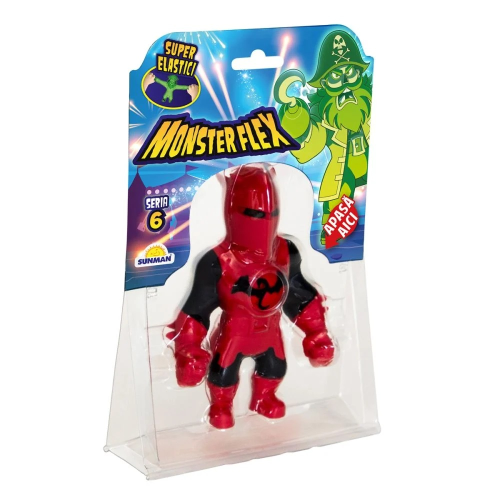 Figurina Monster Flex, Monstrulet care se intinde, S6, Red Knight [5]