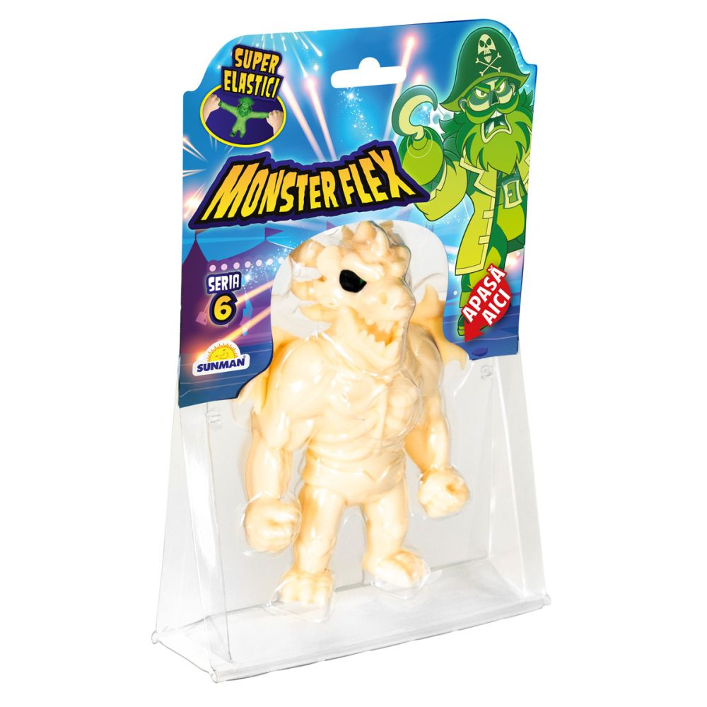 Figurina Monster Flex, Monstrulet care se intinde, S6, Skeledragon [2]