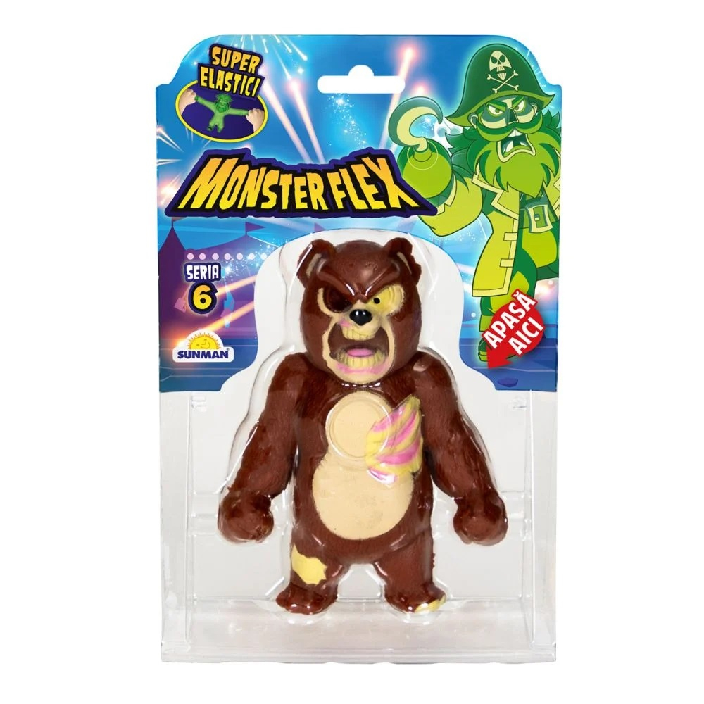 Figurina Monster Flex, Monstrulet care se intinde, S6, Teddy Zombie [1]