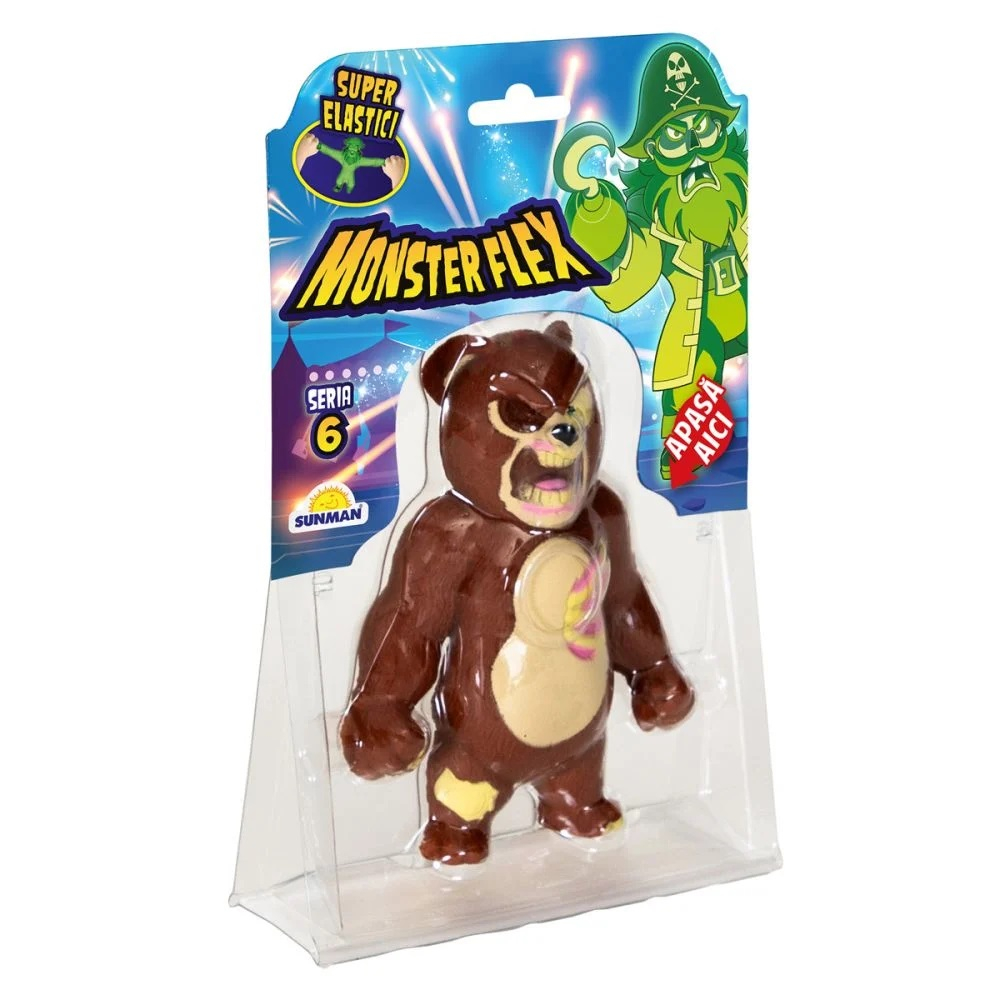 Figurina Monster Flex, Monstrulet care se intinde, S6, Teddy Zombie [5]