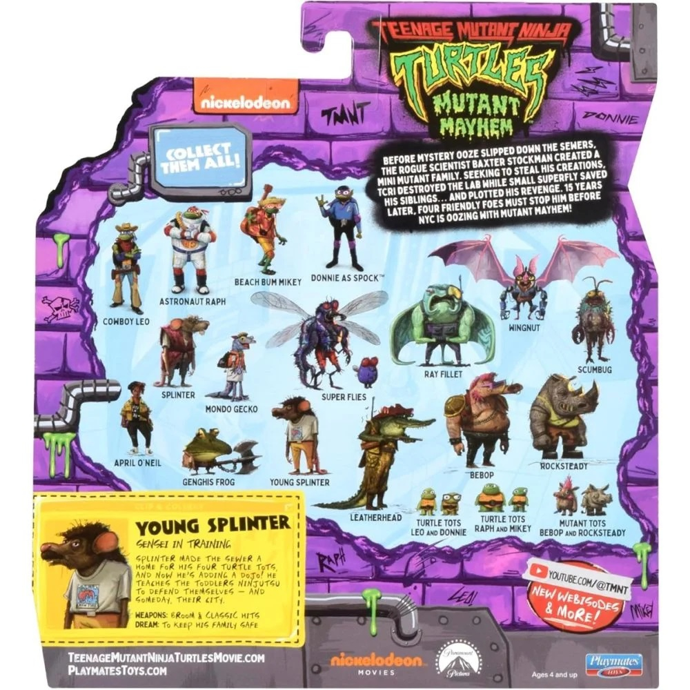 Figurina Testoasele Ninja, Young Splinter [5]