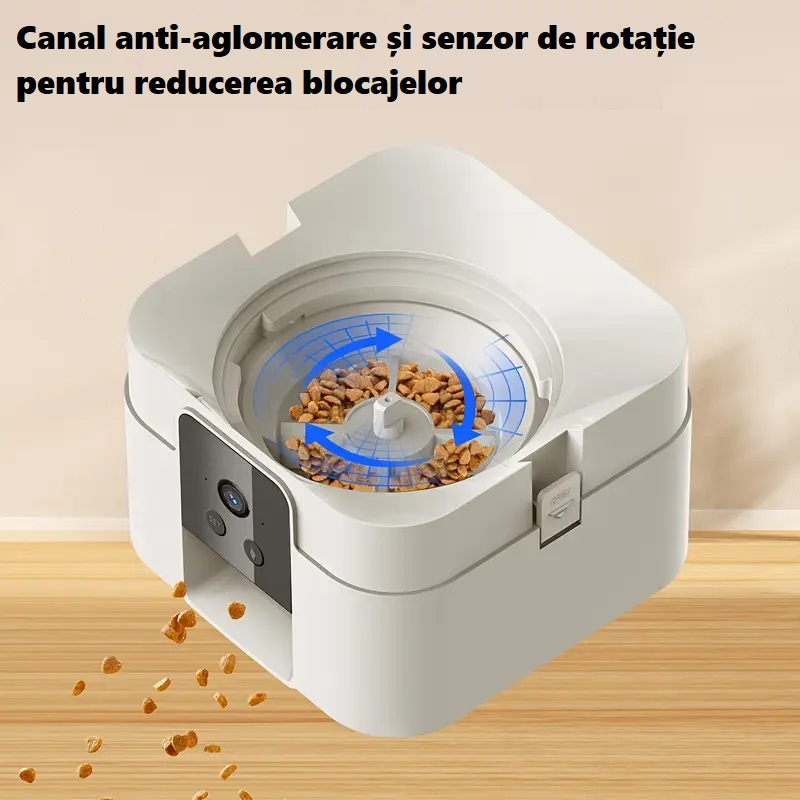 Hranitor automat inteligent 2L pentru pisici si caini mici – Wi-Fi & aplicatie, Alb [4]