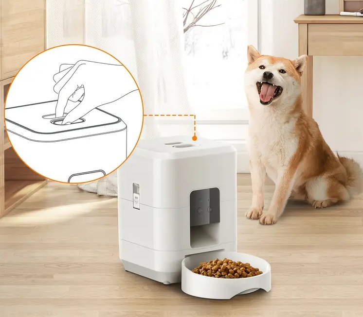 Hranitor automat inteligent 2L pentru pisici si caini mici – Wi-Fi & aplicatie, Alb [6]