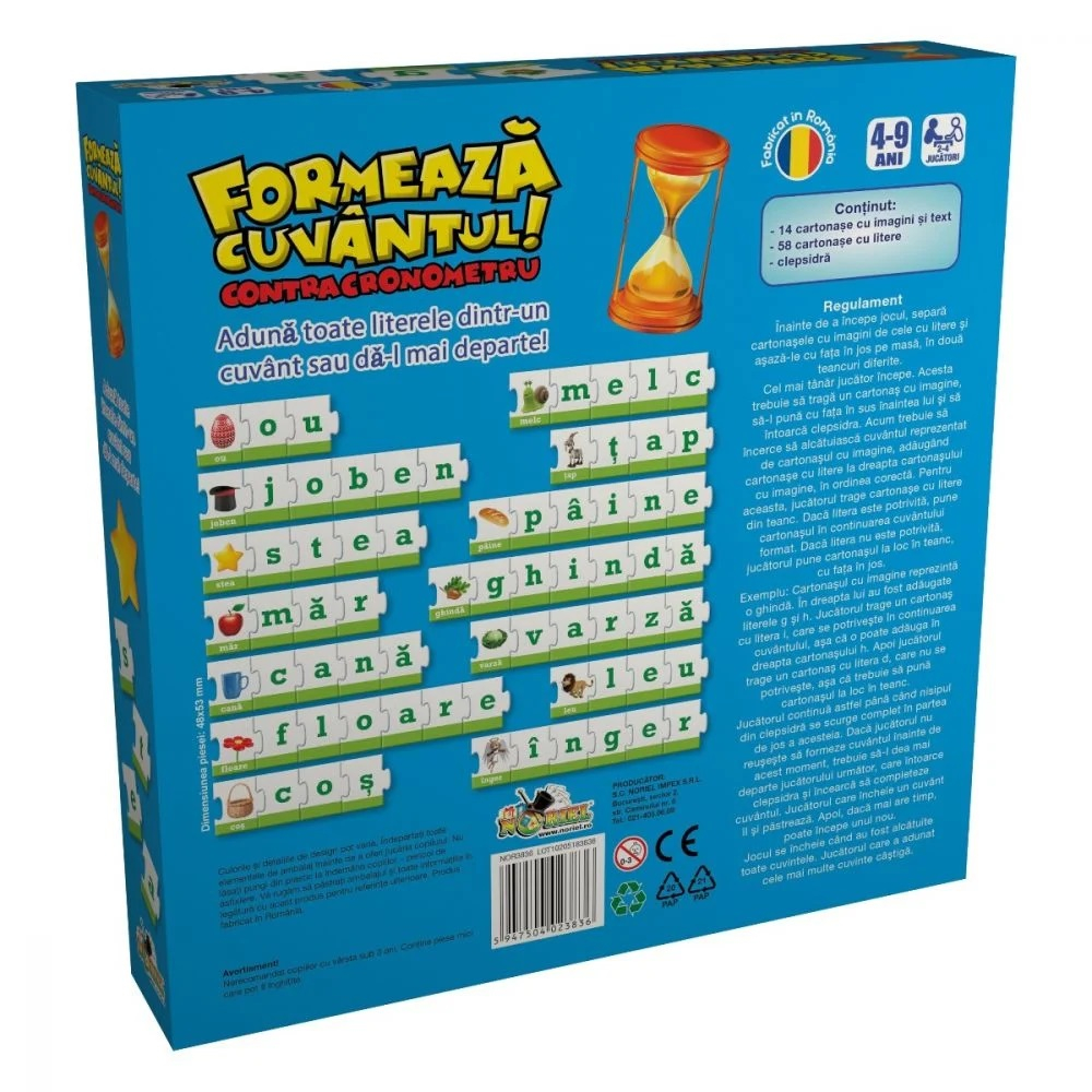 Joc educativ Noriel, Formeaza cuvantul, Contracronometru [3]