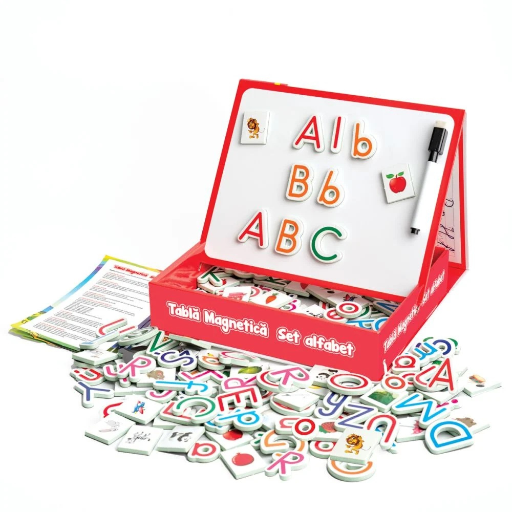 Joc educativ Smile Games, Alfabetul pe tableta magnetica, 97 piese [4]